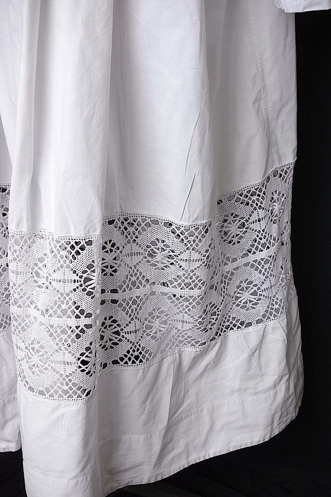 アンティーク教会チュニック4/aube antique/church tunic .FR a l'epoque