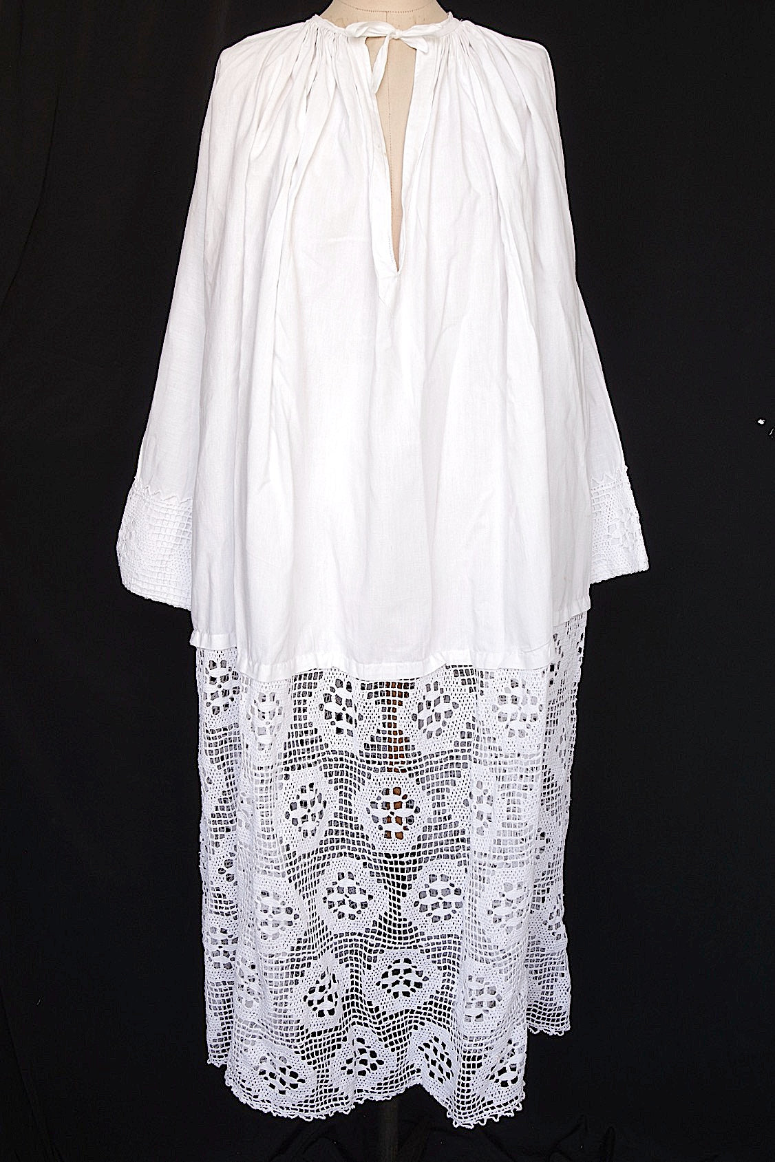 ヴィンテージ教会チュニック7/aube vintage/church tunic .FR a l'epoque