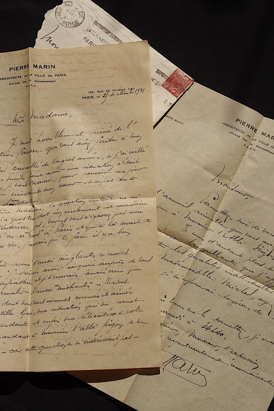 アンティーク手紙/lettre ancienne .FR a l'epoque