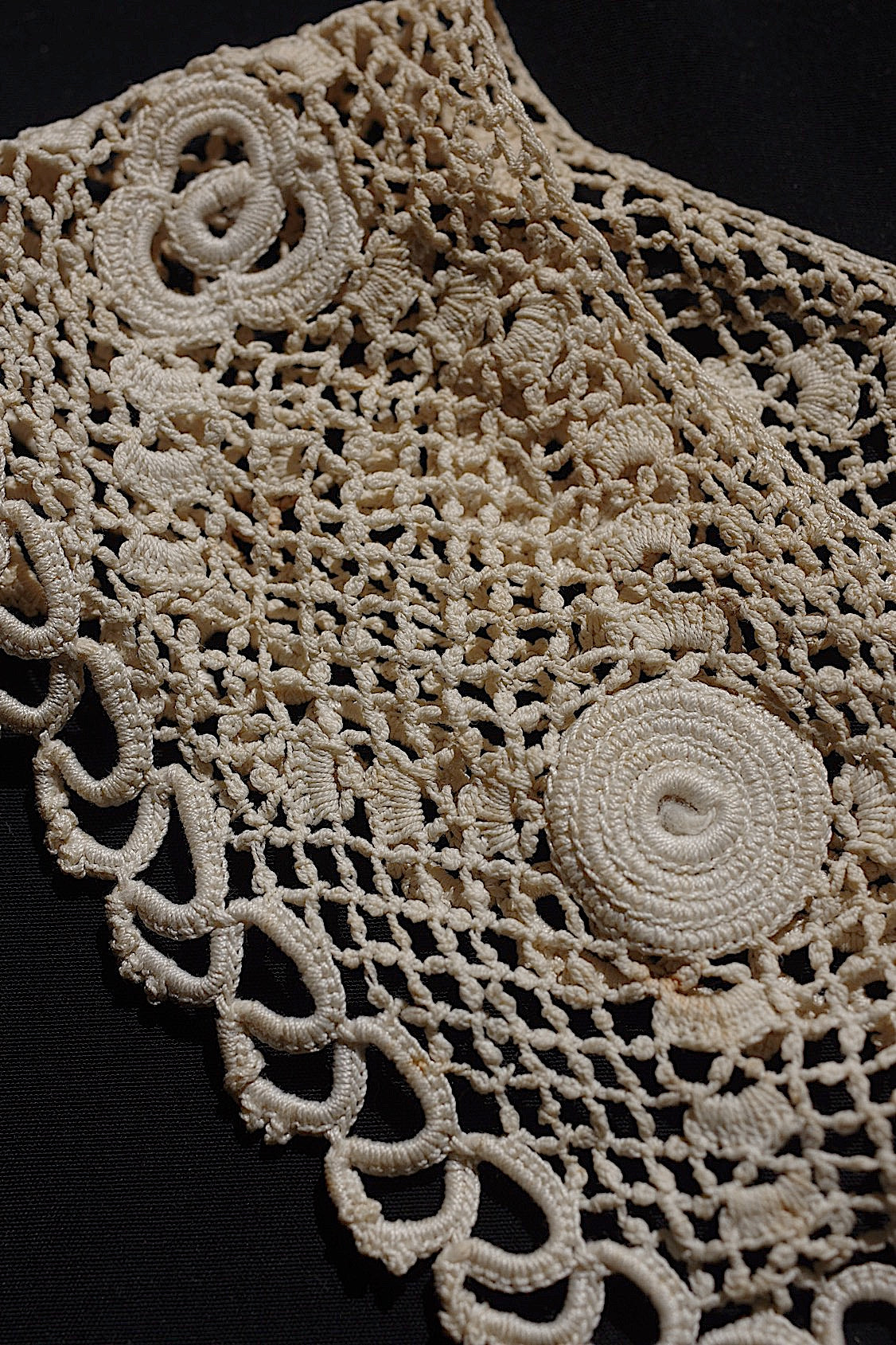 アンティークレース襟子供用/dentelle ancienne/antique lace .FR a l'epoque