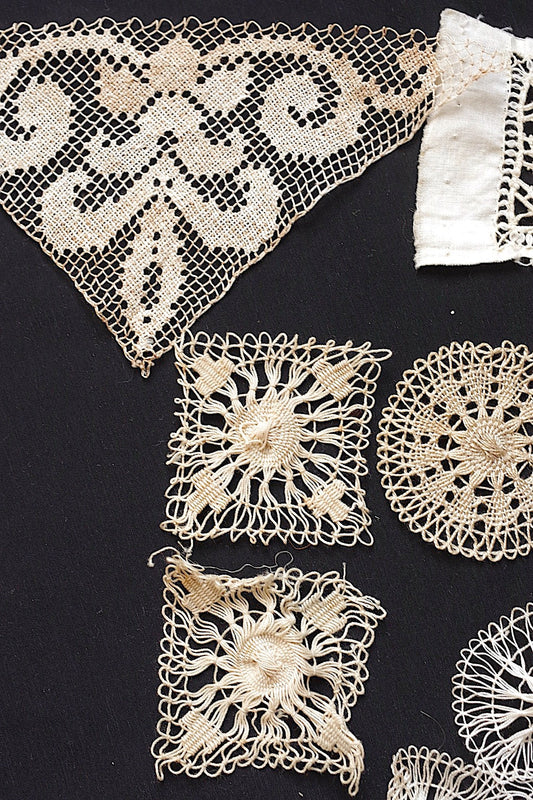 アンティークレースモチーフ2/dentelle ancienne/antique lace .FR a l'epoque