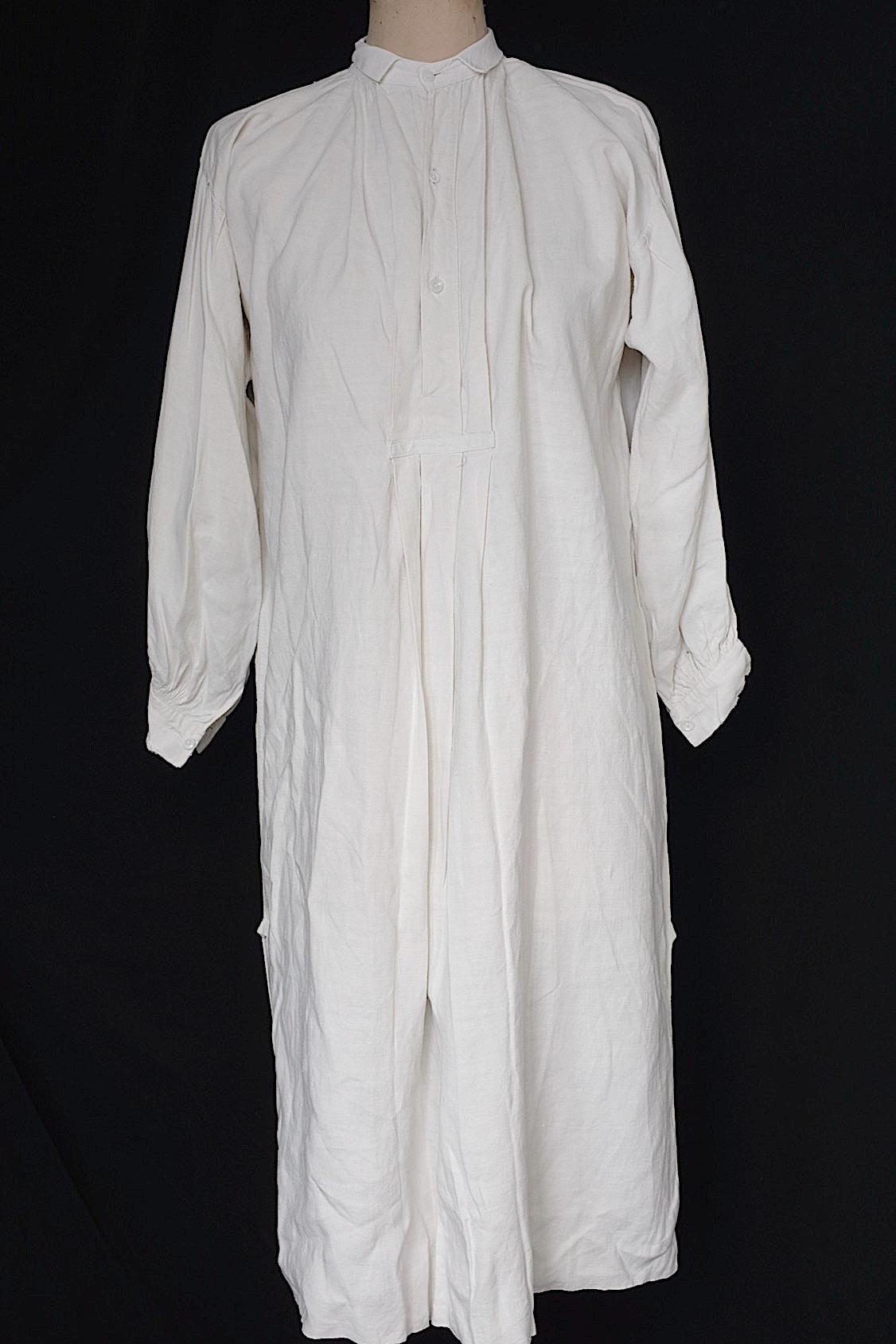 アンティークグランパシャツ1/vêtement ancien/antique linen shirt mem's .FR a l'epoque