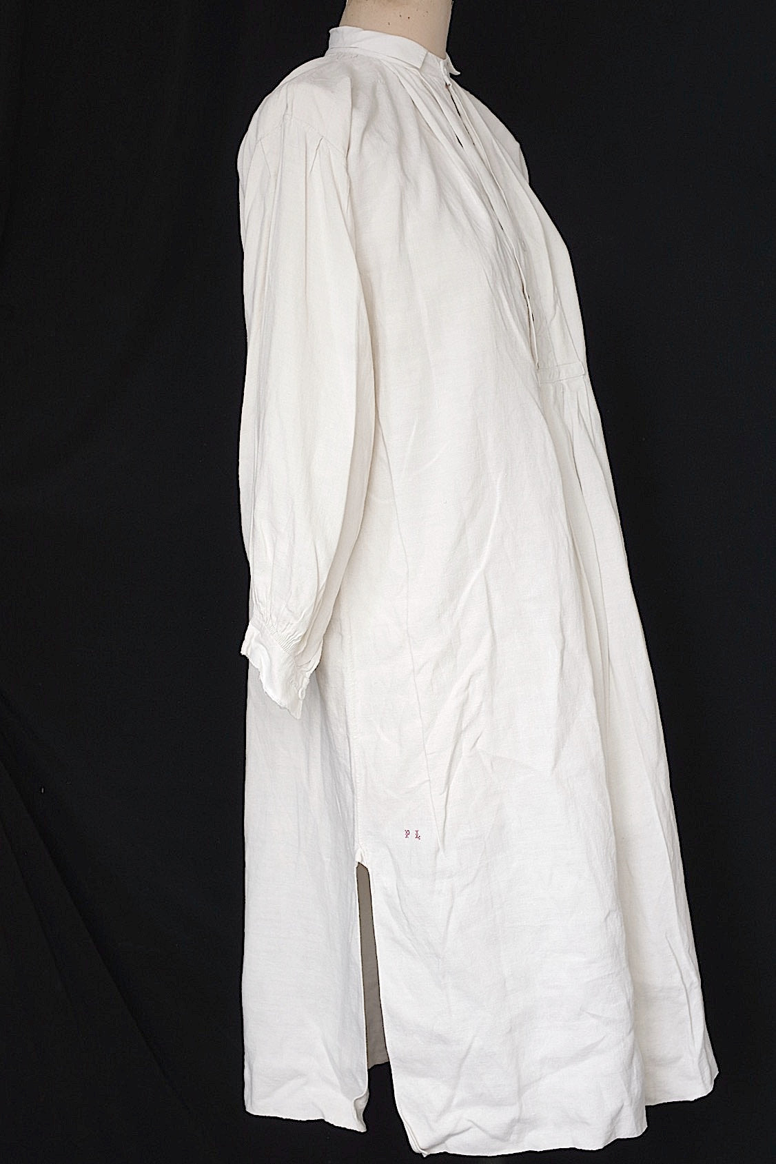 アンティークグランパシャツ1/vêtement ancien/antique linen shirt mem's .FR a l'epoque