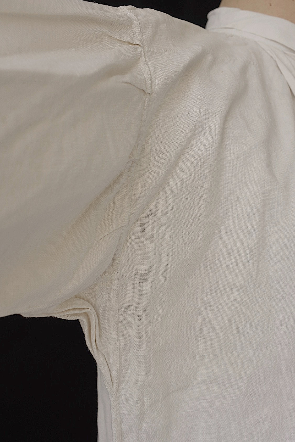 アンティークグランパシャツ1/vêtement ancien/antique linen shirt mem's .FR a l'epoque