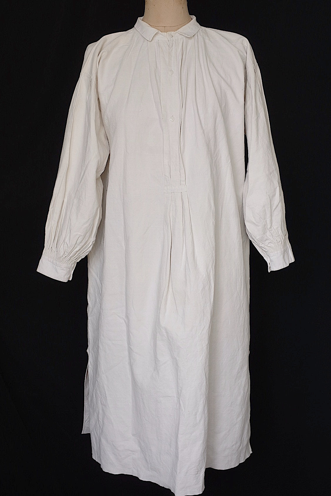 アンティークグランパシャツ2/vêtement ancien/antique linen shirt mem's .FR a l'epoque