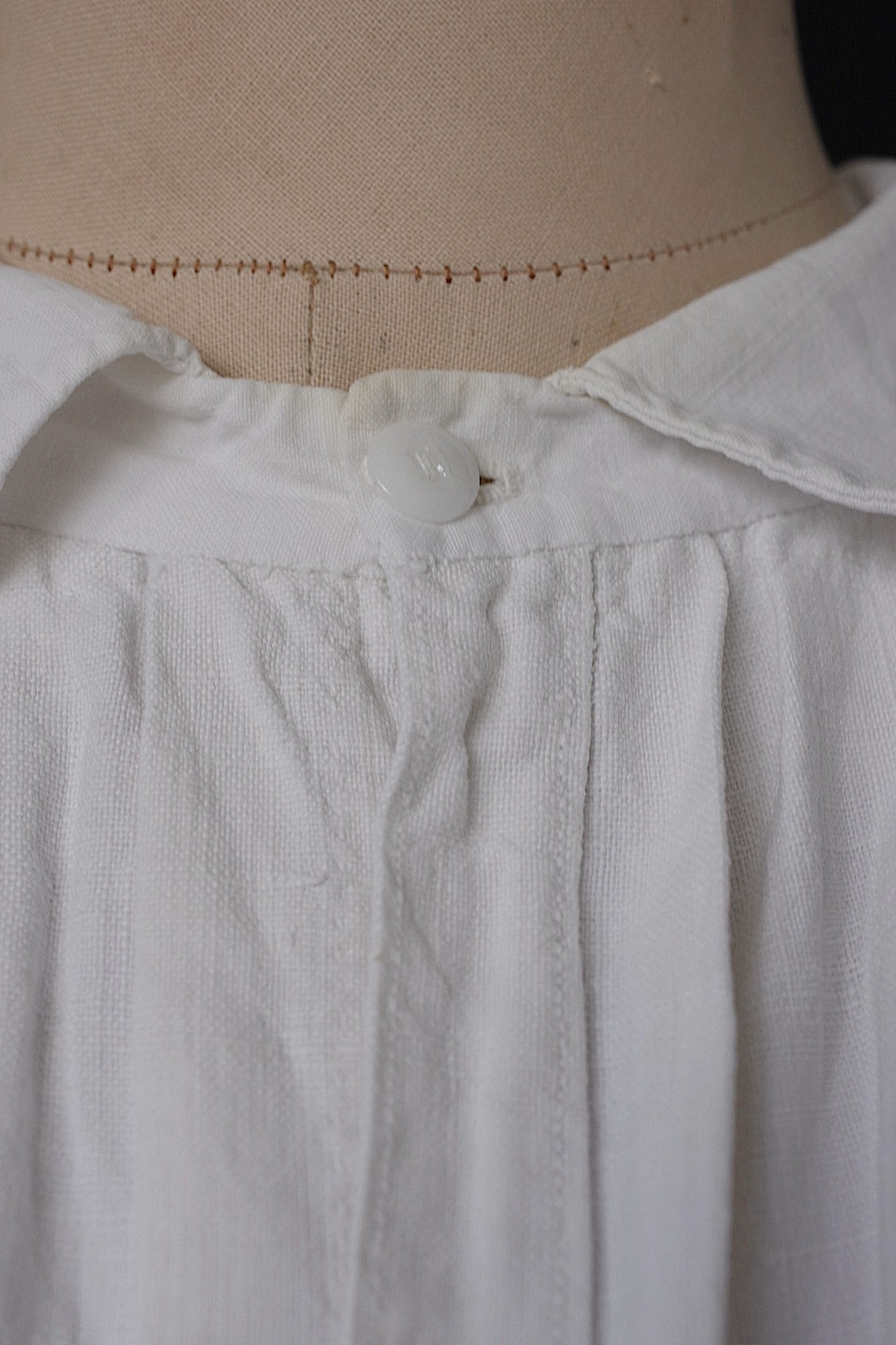 アンティークグランパシャツ2/vêtement ancien/antique linen shirt mem's .FR a l'epoque