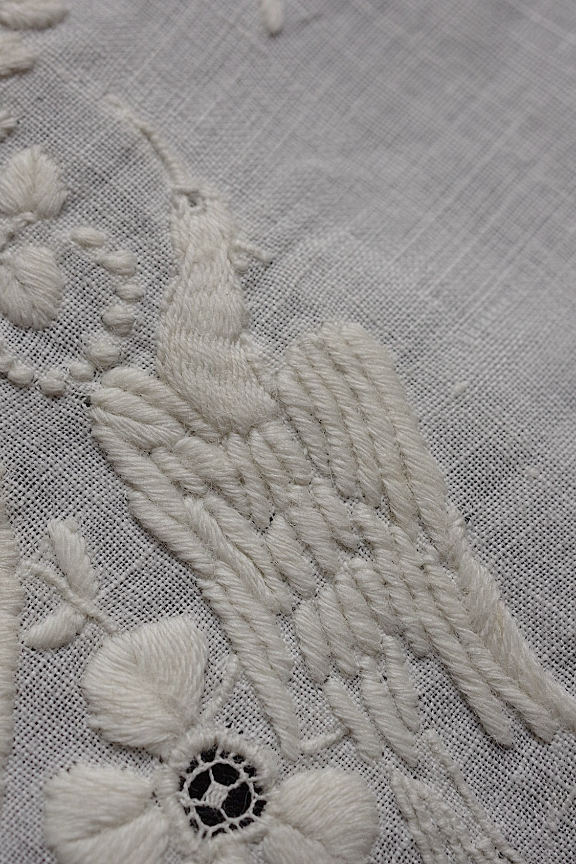 アンティーク刺繍ハンカチ4/dentelle ancienne /antique .FR a l'epoque