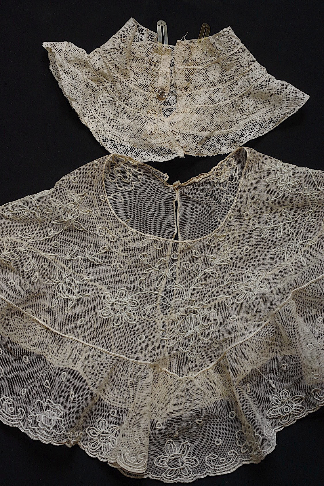 アンティークレース襟/dentelle ancienne  /antique .FR a l'epoque