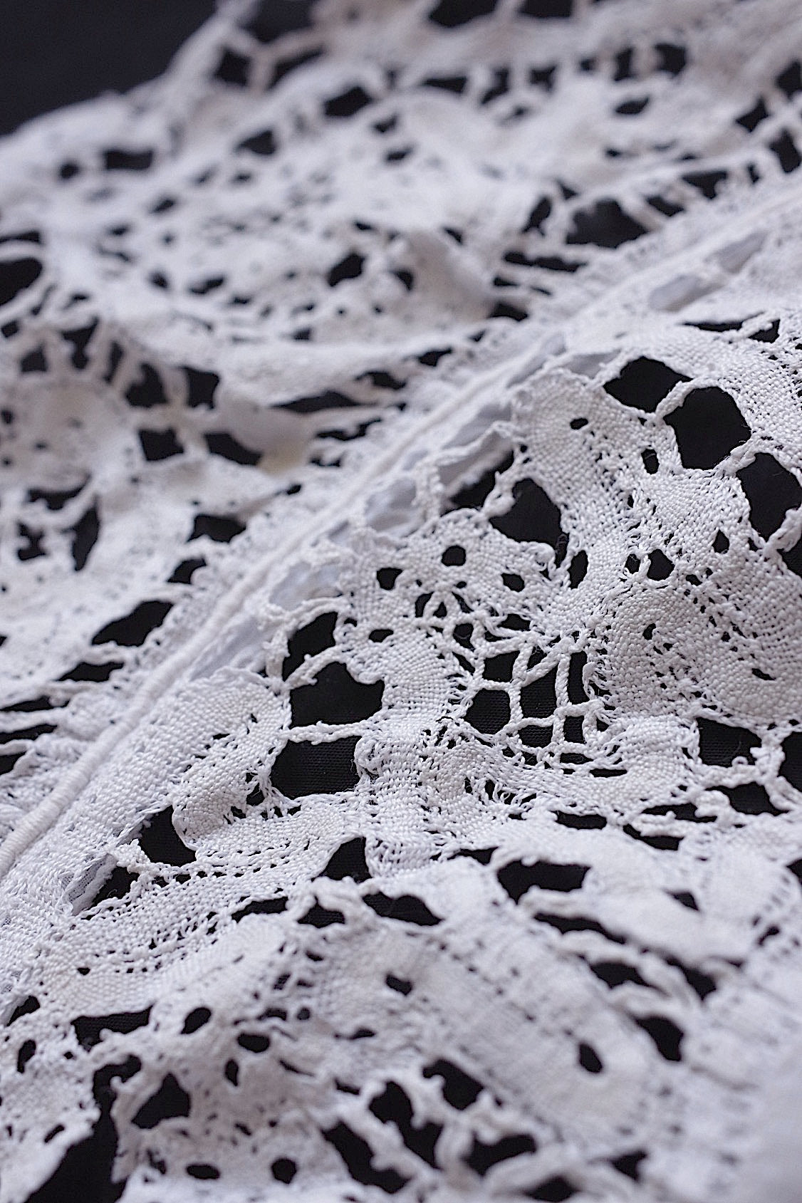 アンティーク刺繍素材用/dentelle ancienne /antique lace .FR a l'epoque