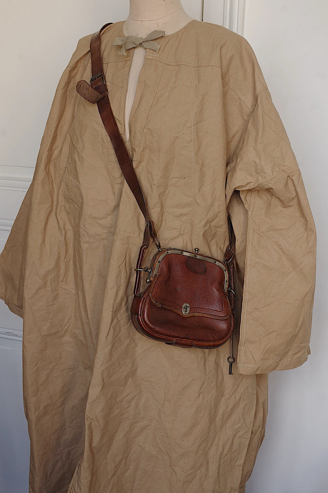 アンティークバッグ/sac antique マロン .FR a l'epoque