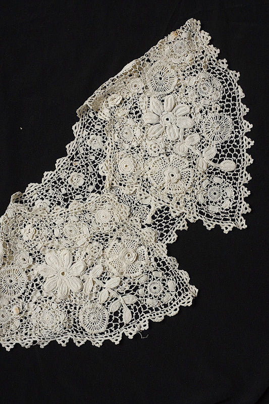 アンティークレース襟クロシェ/dentelle ancienne/antique lace .FR a l'epoque