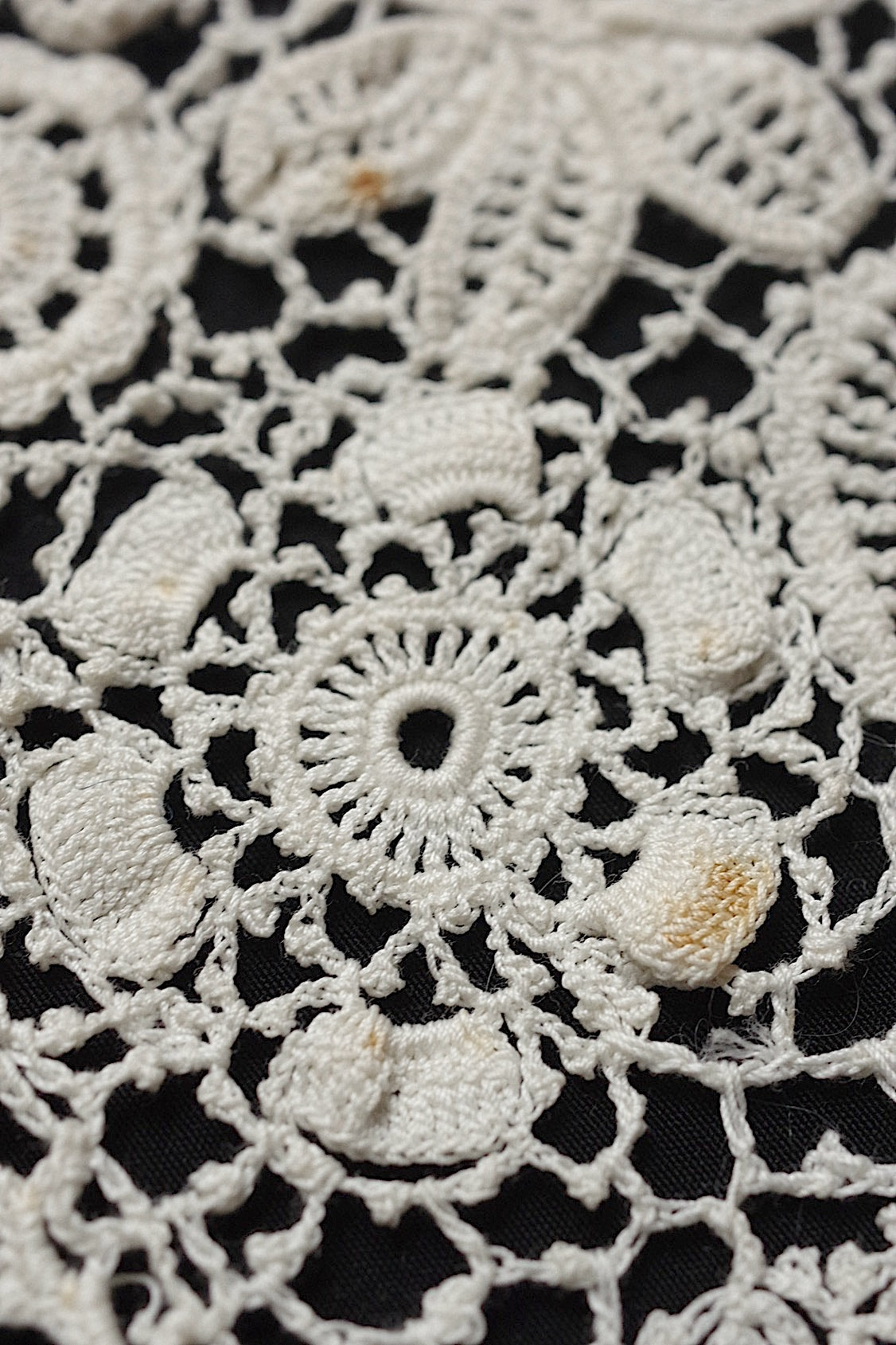 アンティークレース襟クロシェ/dentelle ancienne/antique lace .FR a l'epoque