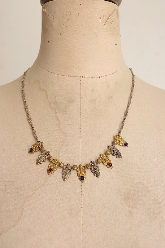 アンティークネックレス/collier antique .FR a l'epoque
