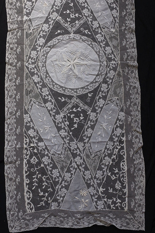 Antique lace dentelle antique lace embroidered cloth