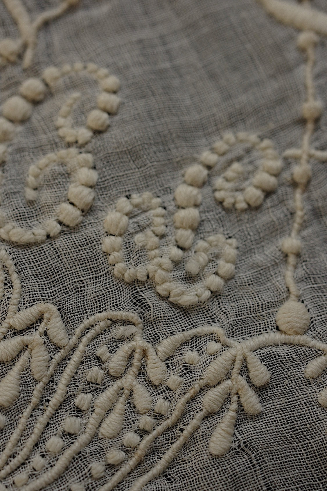 アンティークレース dentelle ancienne 刺繍ハンカチ 素材、観賞用