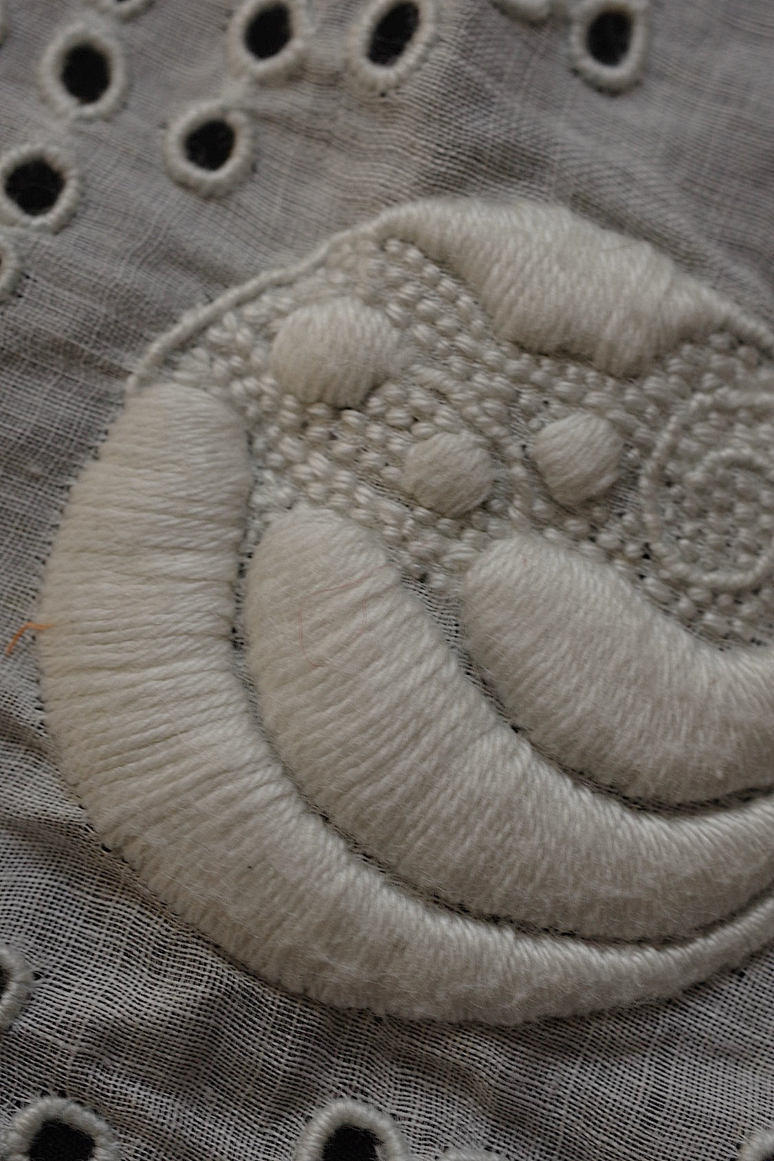 アンティークレース dentelle ancienne  刺繍生地