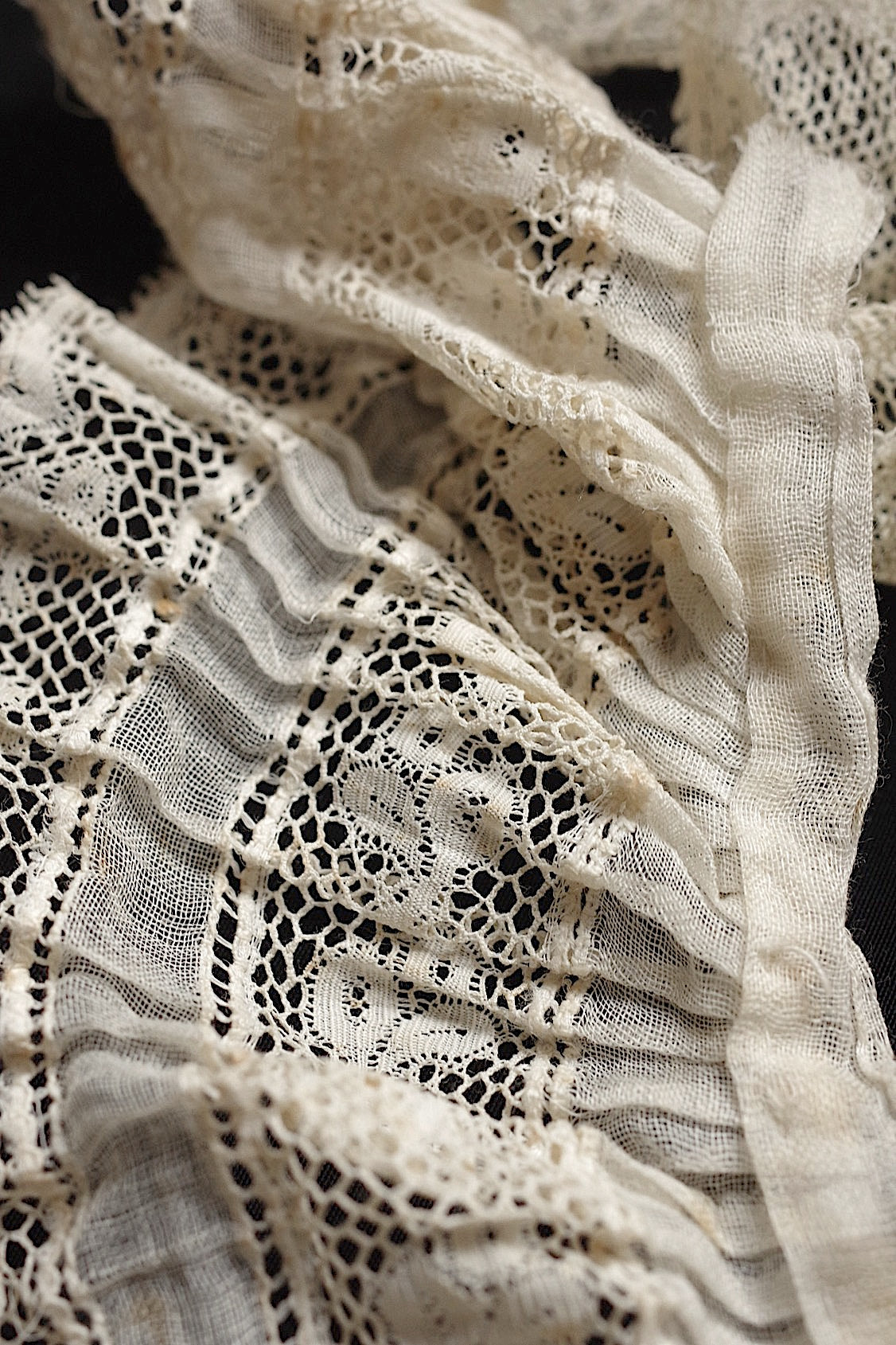 アンティークレース dentelle ancienne プリーツレース