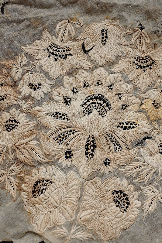 アンティークレース dentelle ancienne 刺繍