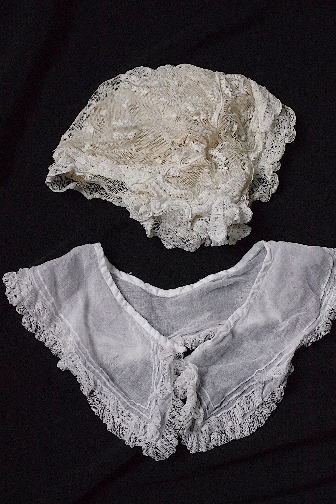 Dentelle Ancienne Vintage En Coton Blanc - Pour Couture & Vêtements - Origine France