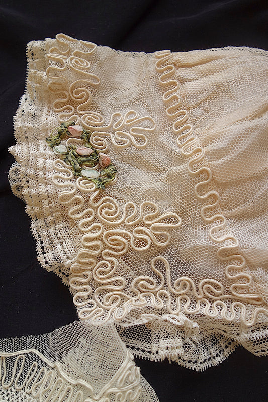 アンティークレース ボネ ハギレ