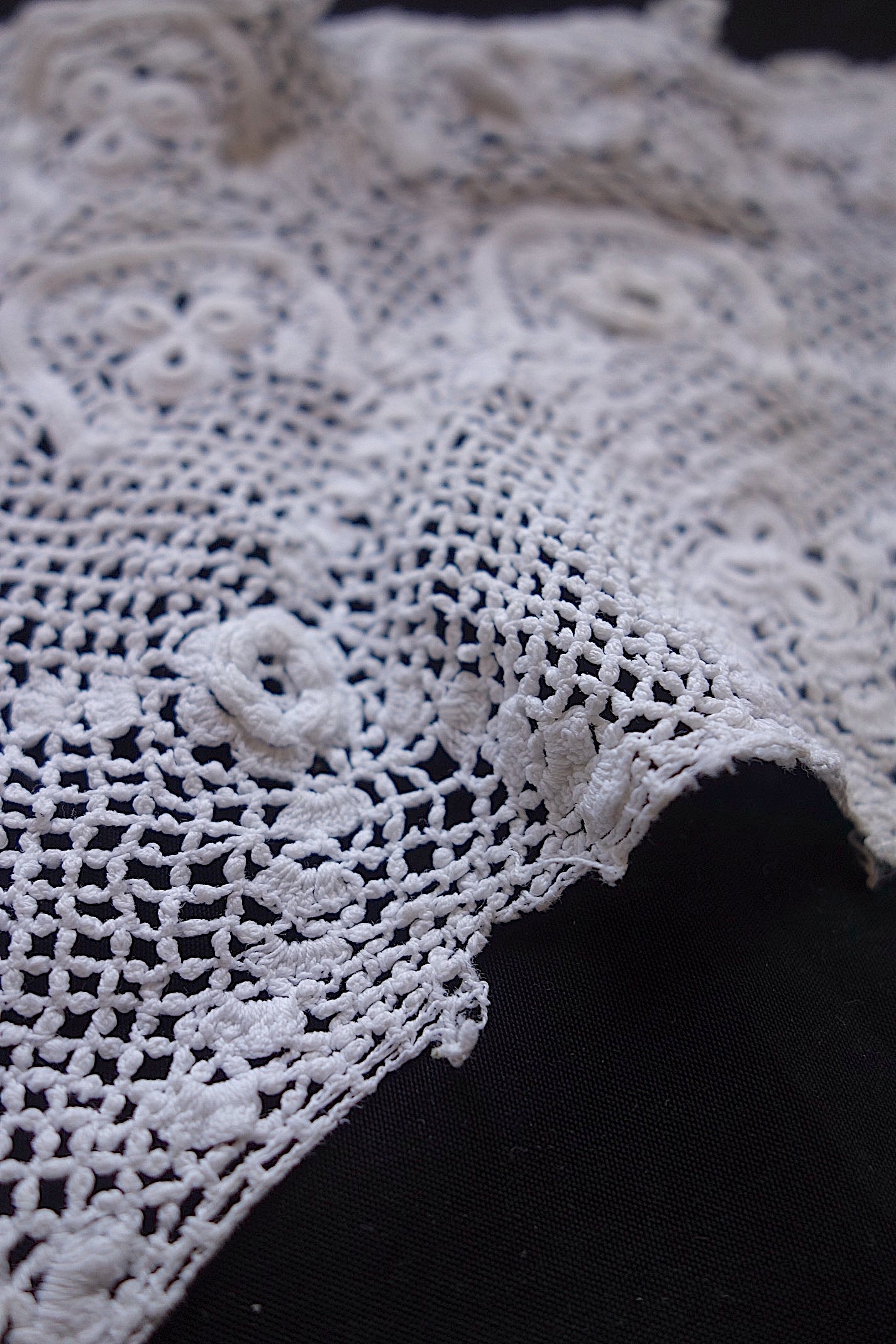 アンティークレース 襟3つ