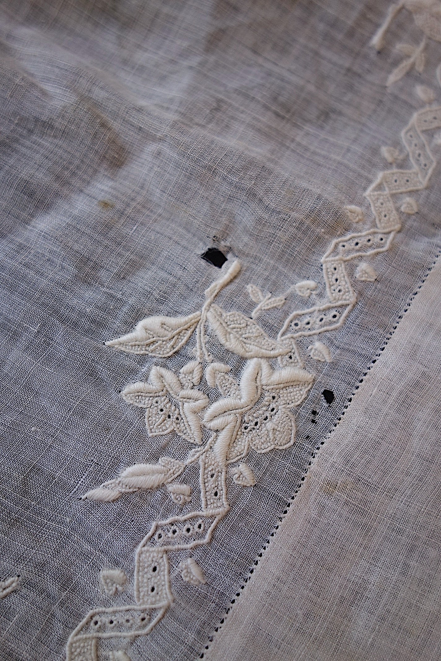 アンティークレース ハンカチ2枚