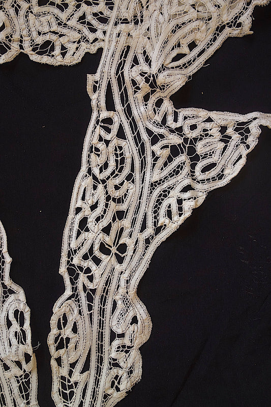 アンティークレース ブロードレース襟