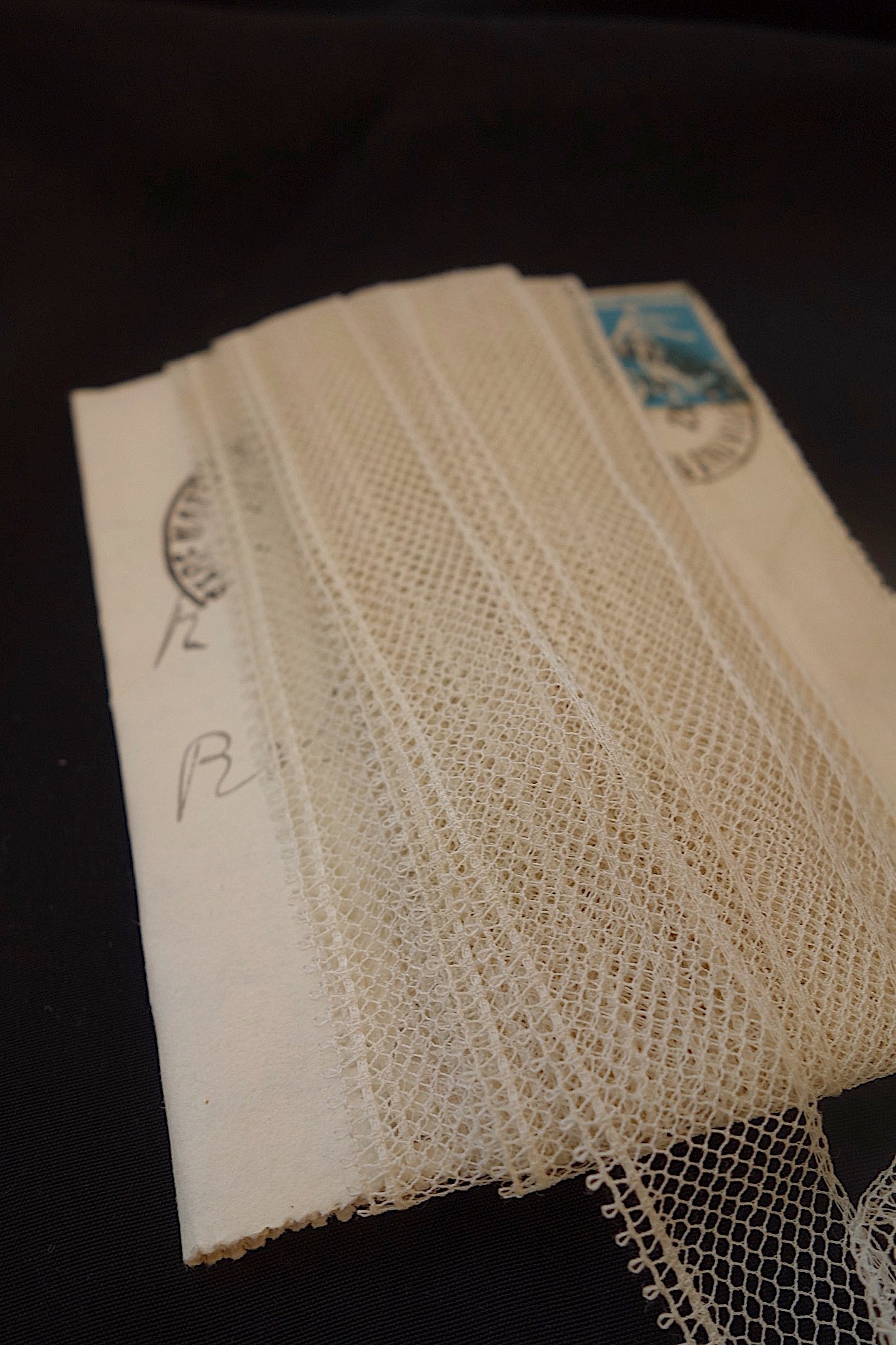 アンティークレース 無地チュールテープ