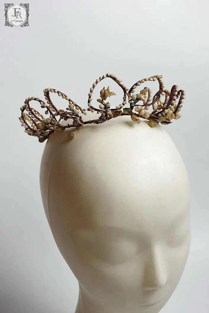 アンティークティアラ antique COURONNE DE MARIEE .FR a l'epoque