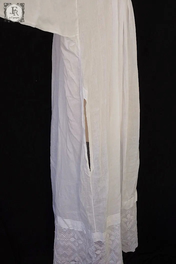 アンティーク司祭チュニック antique aube Church Smock1 .FR a l'epoque