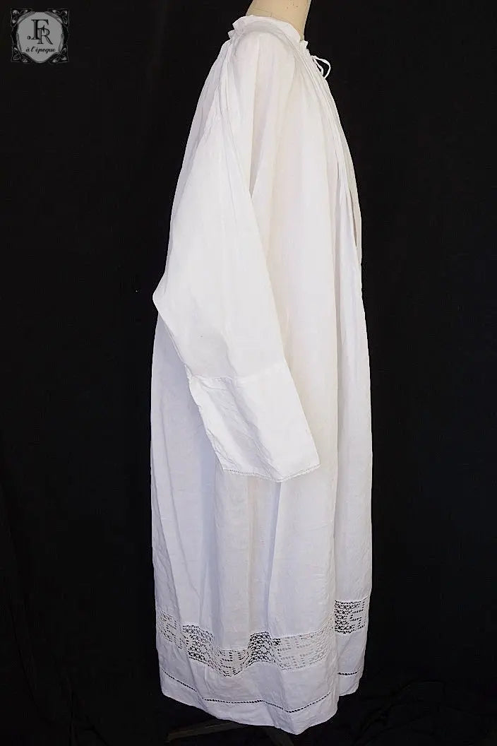 アンティーク司祭チュニック antique aube Church Smock2 .FR a l'epoque