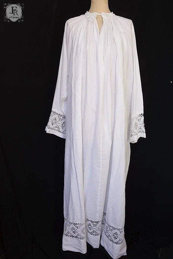 アンティーク司祭チュニック antique aube Church Smock3 .FR a l'epoque