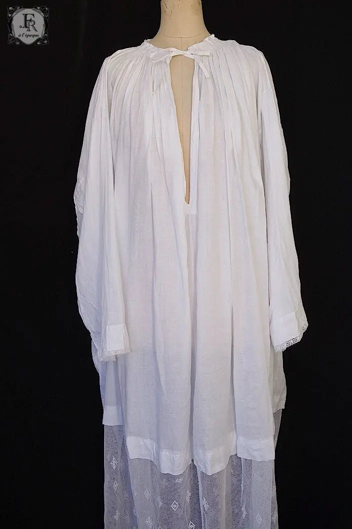 アンティーク司祭チュニック antique aube Church Smock4 .FR a l'epoque