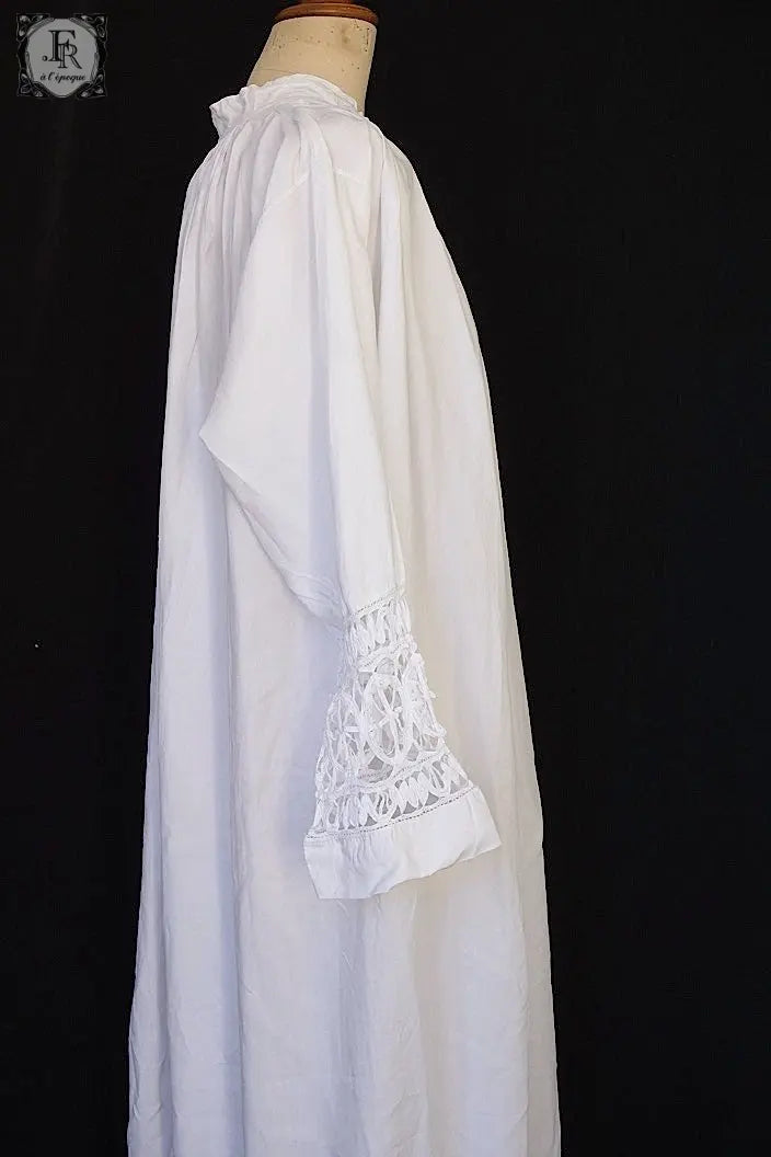 アンティーク司祭チュニック antique aube Church Smock5 .FR a l'epoque