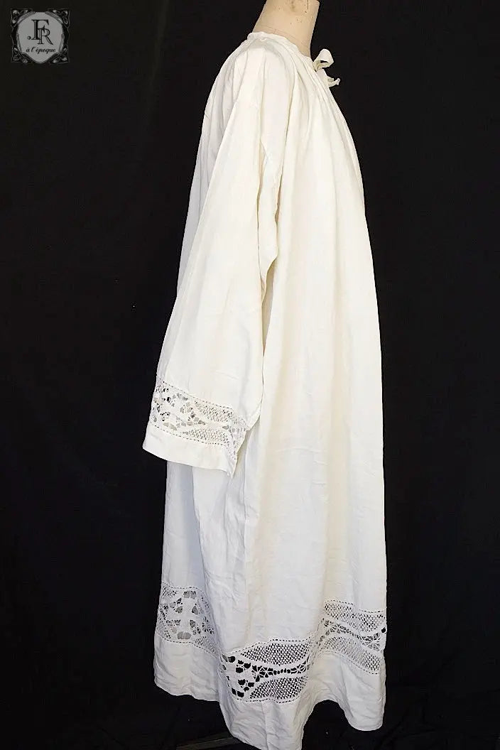 アンティーク司祭チュニック antique aube Church Smock6 .FR a l'epoque