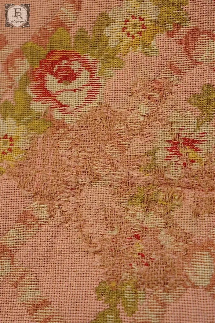アンティーク生地 antique cloth インテリアクロス ピンク .FR a l'epoque