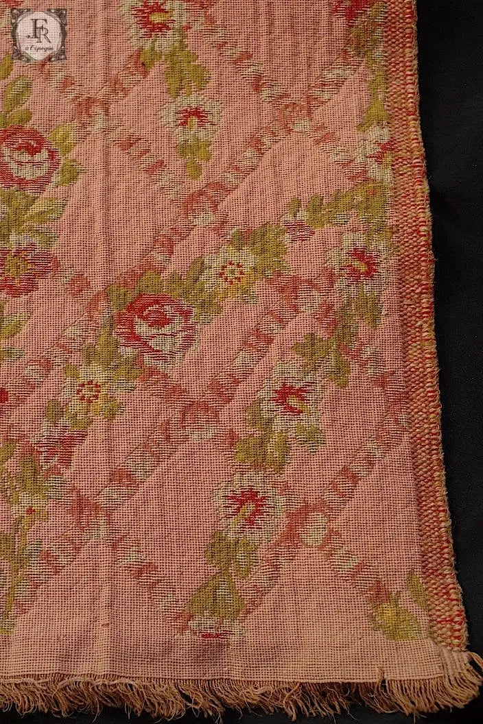アンティーク生地 antique cloth インテリアクロス ピンク .FR a l'epoque