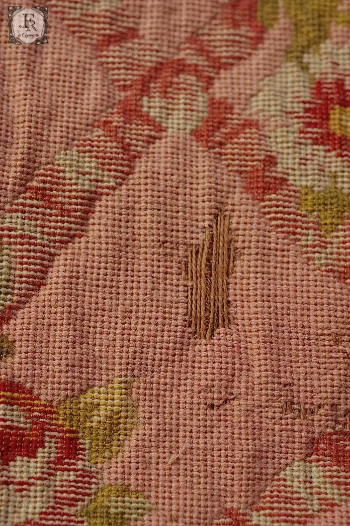アンティーク生地 antique cloth インテリアクロス ピンク .FR a l'epoque