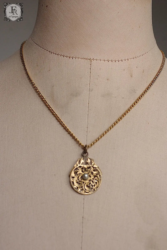 アンティークペンダント antique collier 時計盤 .FR a l'epoque