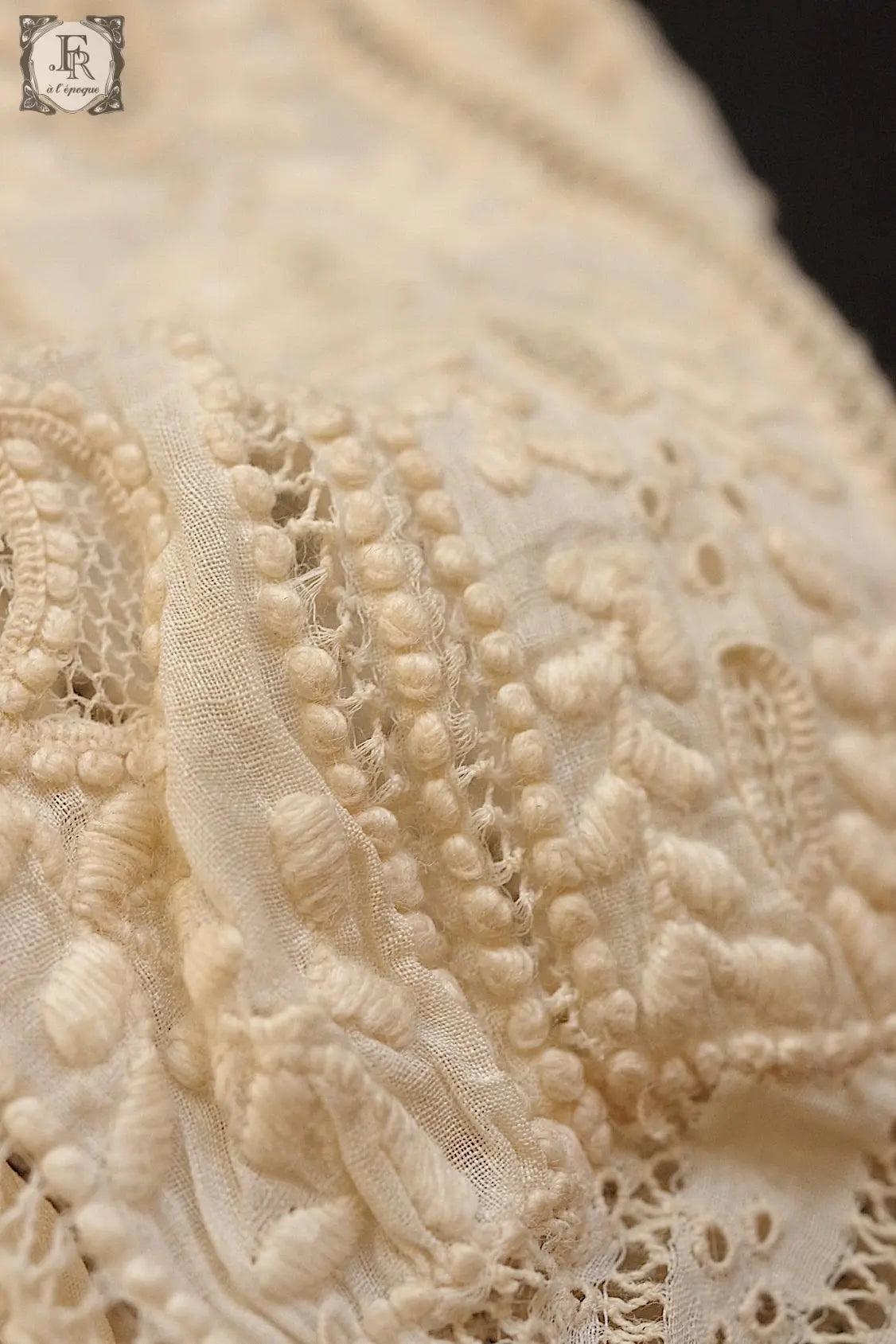 アンティークレース antique dentelle ボネ .FR a l'epoque