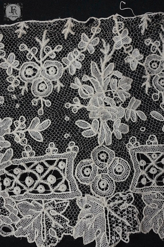 アンティークレース antique dentelle ブリュクセルレース 70cm .FR a l'epoque