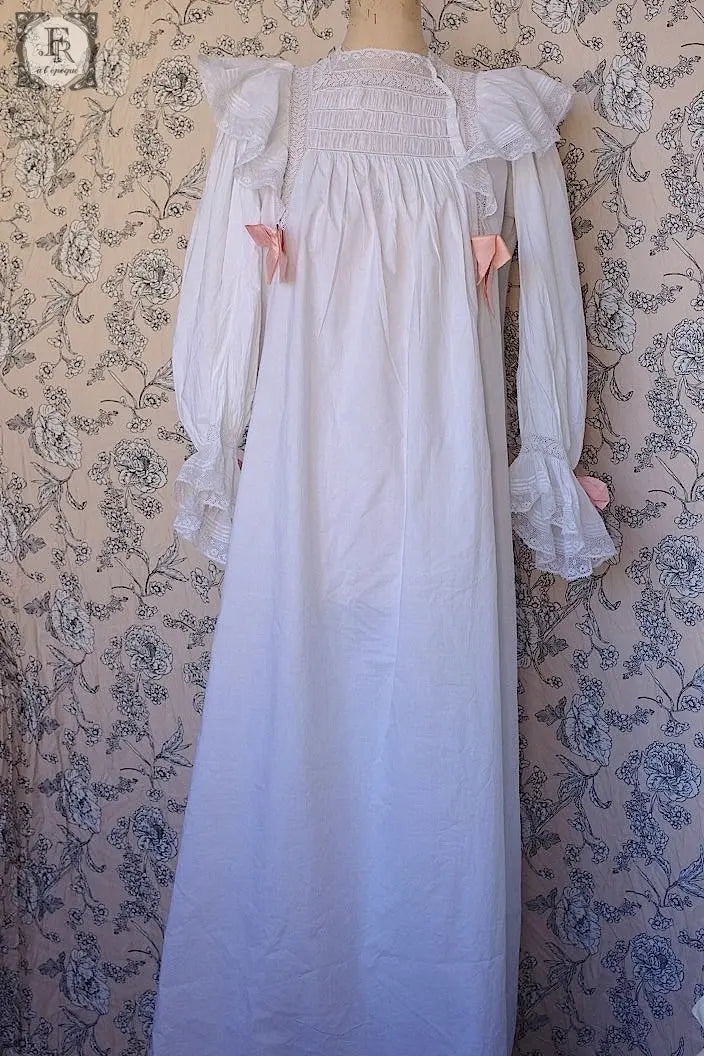 アンティークコットンワンピース antique dress .FR a l'epoque