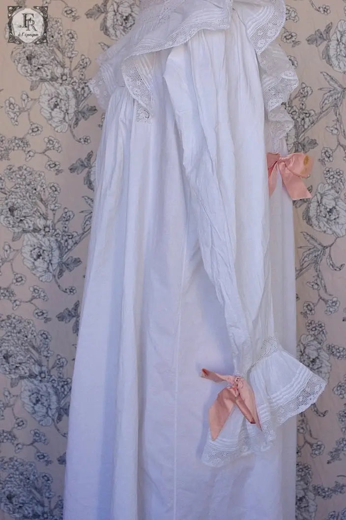 アンティークコットンワンピース antique dress .FR a l'epoque