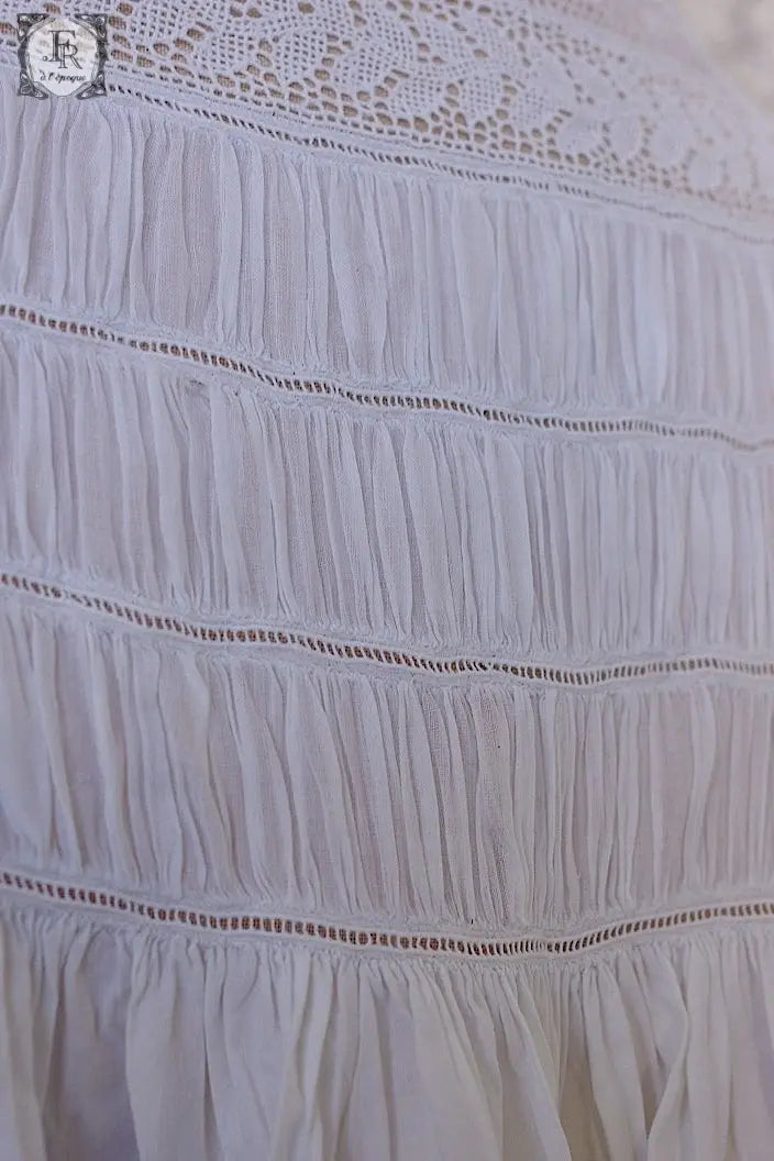 アンティークコットンワンピース antique dress .FR a l'epoque