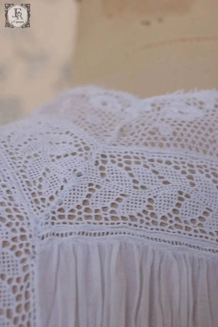 アンティークコットンワンピース antique dress .FR a l'epoque