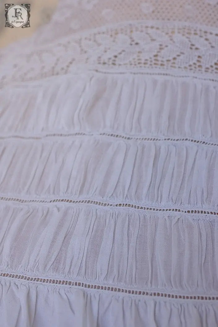 アンティークコットンワンピース antique dress .FR a l'epoque