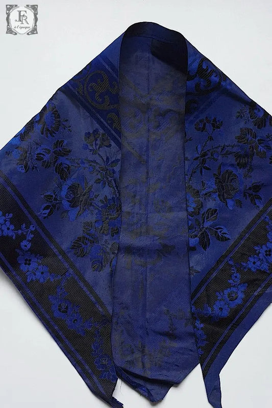 アンティークショール antique fichu ブルー .FR a l'epoque