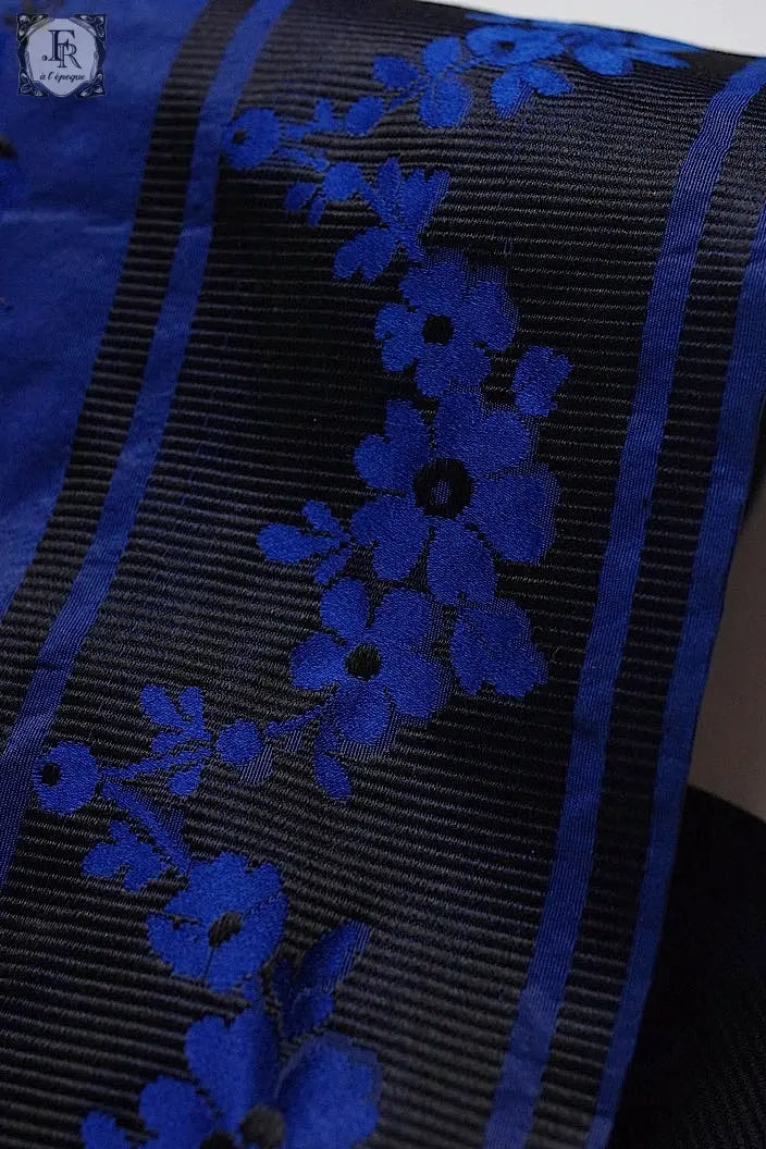 アンティークショール antique fichu  ブルー .FR a l'epoque