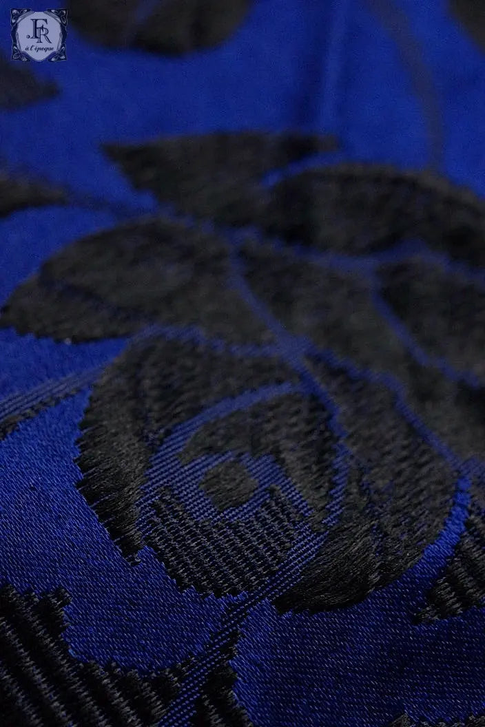 アンティークショール antique fichu  ブルー .FR a l'epoque