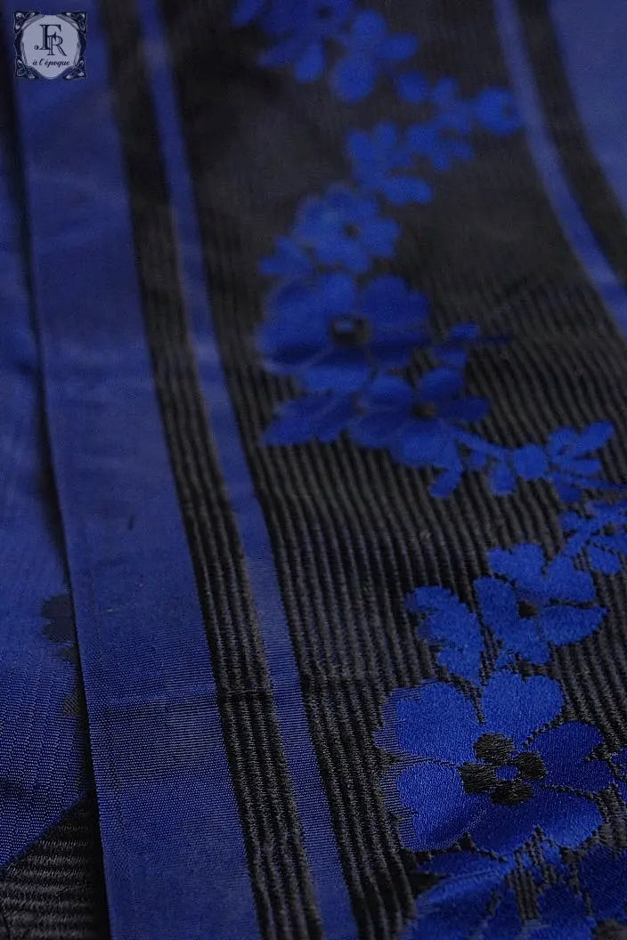 アンティークショール antique fichu  ブルー .FR a l'epoque